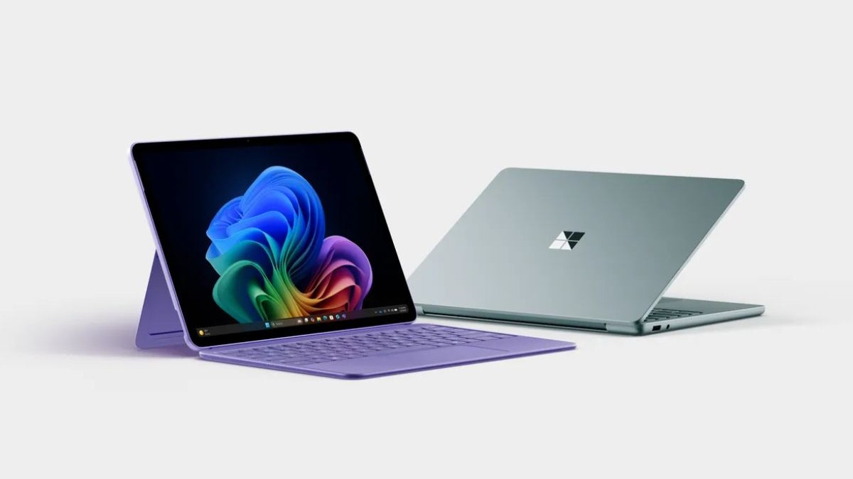 Imagine de prezentare cu noul laptop Microsoft Surface Laptop și noua tabletă Microsoft Surface Pro, ambele de culoare gri.