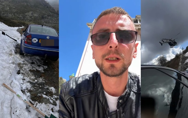 Românul salvat cu elicopterul din Alpi s-a întors singur, după 3 zile, să-și recupereze mașina și a rămas din nou izolat în munți