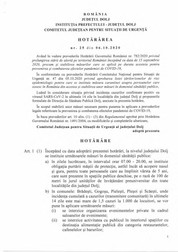 Hotărârea prin care e interzisă organizarea oricărui tip de eveniment privat în saloanele de evenimente.