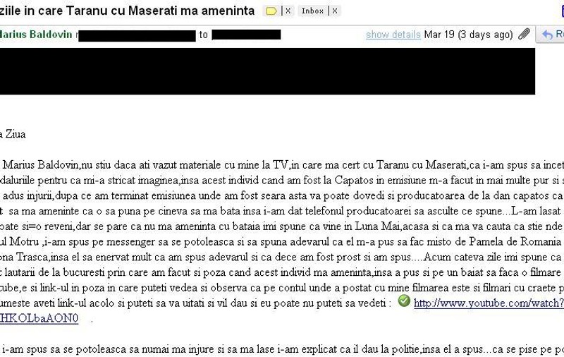 Leşini de râs! Vezi cum explică Marius Baldovin "DOVEZIILE" pentru care i-a făcut plângere la Poliţie "Ţăranului cu Maserati"