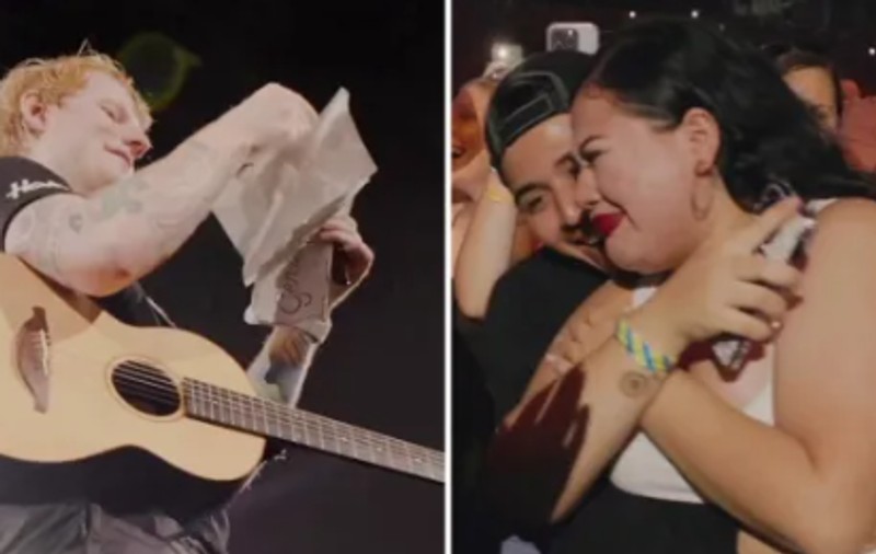 Surpriza lui Ed Sheeran pentru un cuplu aflat la concertul său din Kansas City: „E prima oară în cariera mea”
