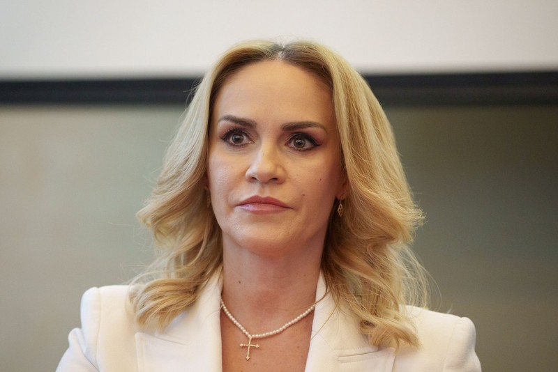 Gabriela Firea participa la conferinta ''Inainte pentru copiii Romaniei'' dedicata incluziunii educationale a copiilor cu dizabilitati, la Biblioteca Nationala, in Bucuresti, luni, 14 aprilie 2025. ANDREEA ALEXANDRU / MEDIAFAX FOTO