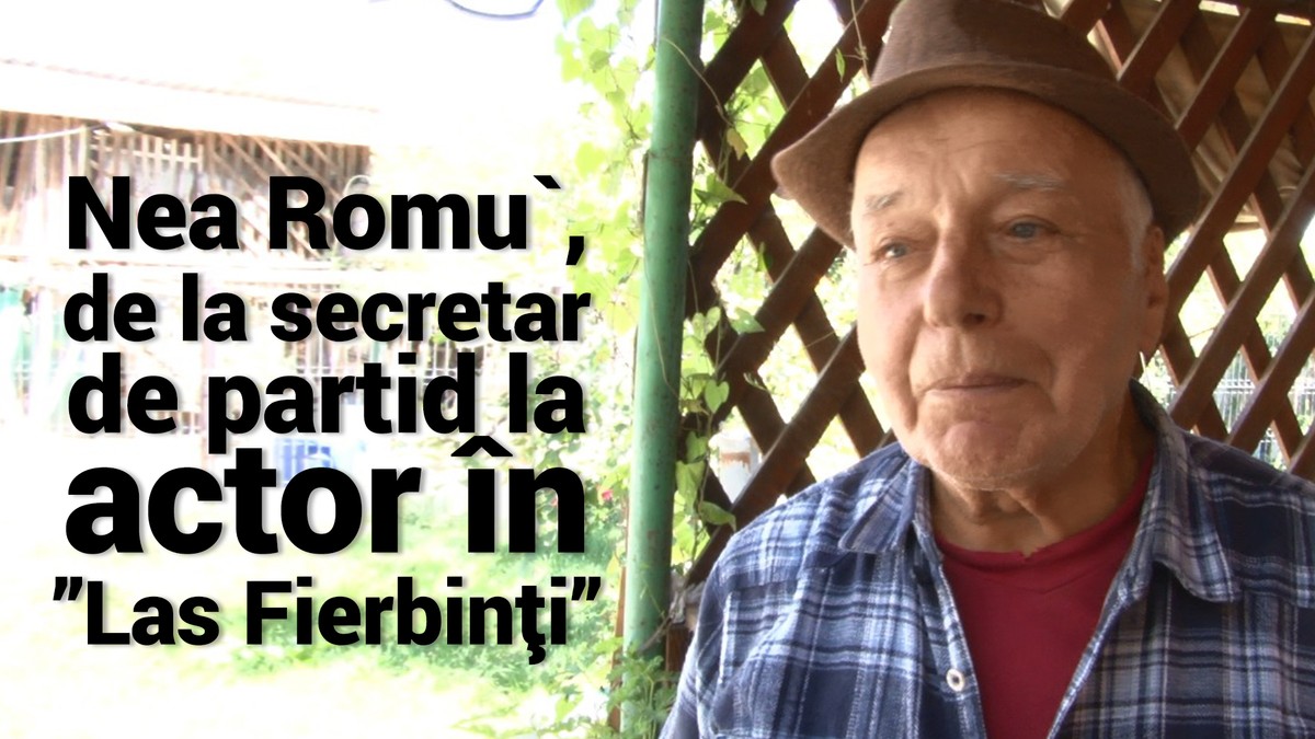 Nea Romu`, proprietarul casei în care-și are ”bârlogul” polițistul Robi, e vedetă printre localnici și nu numai! De la secretar de CAP la actor în ”Las Fierbinți”