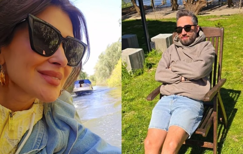 Monica Bîrlădeanu, în brațele lui Valeriu Gheorghiță. Imagini neașteptate din vacanța lor în Delta Dunării: „Măreția naturii e de neegalat”