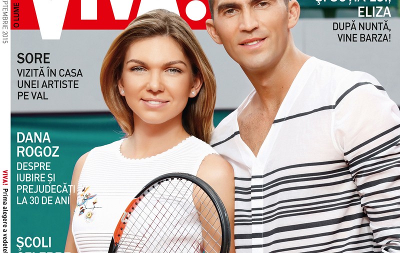 Simona Halep și Horia Tecău, împreună pe coperta Viva! și pe terenul de tenis