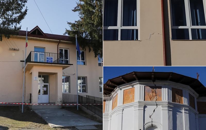 ȚARA LUCRULUI DEGEABA. O școală din Gorj, renovată în 2011, afectată sever de cutremurele recente. Se discută demolarea