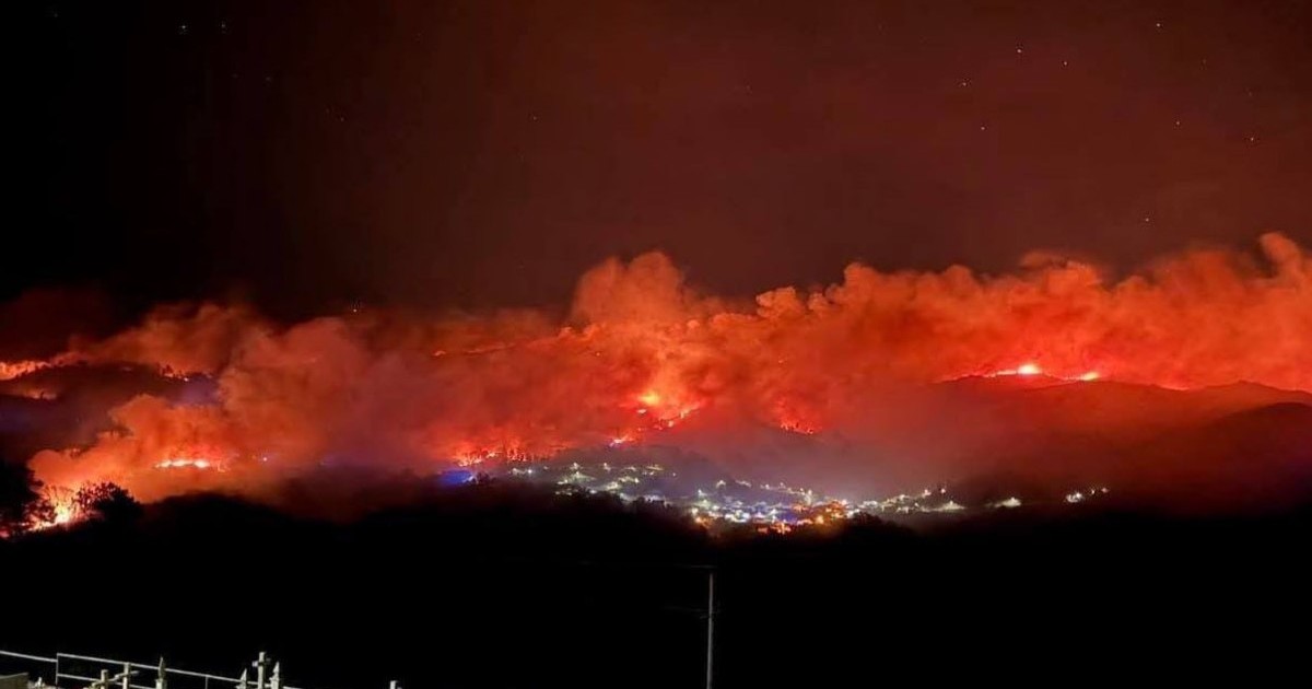 Incendiu forestier în apropiere de Ponti da Barca, Portugalia - 28 iulie 2025