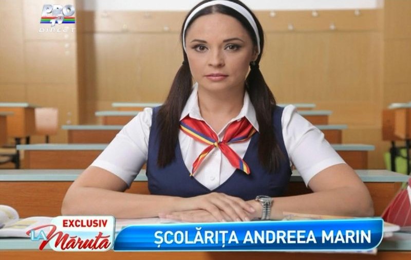 Ţi-o imaginai aşa? Uite-o pe Andreea Marin şcolăriţă! | FOTO
