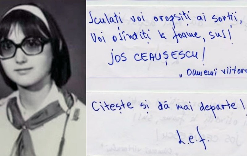 Eleva de 15 ani care a împrăștiat în 1987 bilețele cu „Jos Ceaușescu”: „Mi s-a părut că societatea mă minte”. Ofițerii de securitate care „au urmărit-o informativ”, demascați după 40 de ani