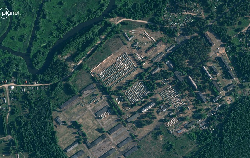 Imagini din satelit surprind o posibilă tabără de luptători Wagner pe teritoriul Belarusului