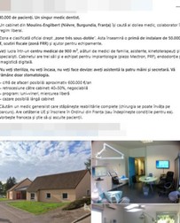 Anunțul de angajare Sursa foto: Facebook/ Anunturi pentru medicii stomatologi care cauta locuri de munca 