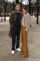 David Beckham and Victoria Beckham attending the Louis Vuitton Men Menswear Fall/Winter 2018-2019 show as part of Paris fashion week in Paris, France on January 18, 2018. Photo by Jerome Domine/ABACAPRESS.COM
