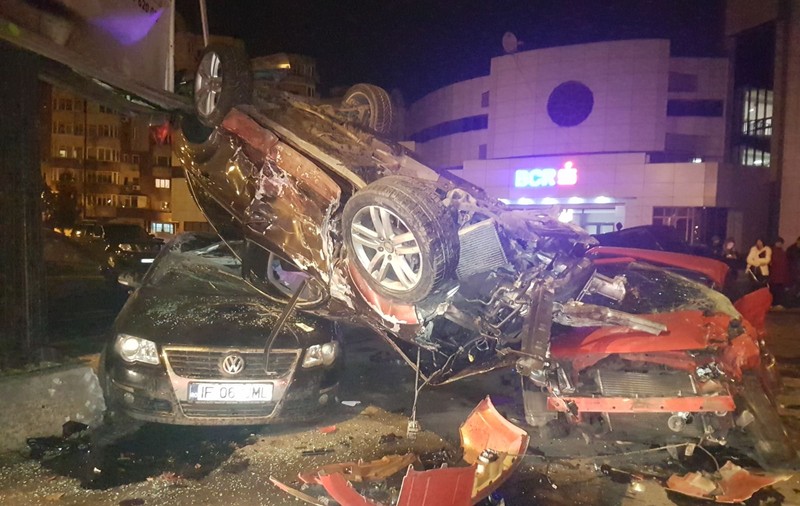 Accident cu 10 mașini în Constanța. Dezastrul provocat de o șoferiță din cauza vitezei / FOTO&VIDEO