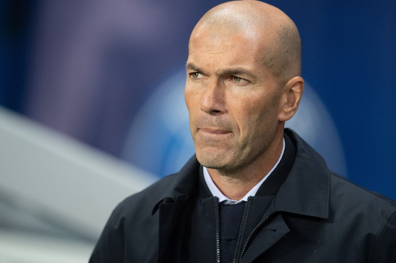 Zinedine Zidane a fost readus pe banca lui Real Madrid ca un salvator. În 2018 a părăsit echipa aureolat cu trei trofee Champions League cucerite consecutiv în 2016, 2017, 2018 Photo by David Niviere/ABACAPRESS.COM