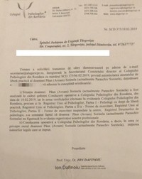 Colegiul Psihologilor a informat oamenii din spital că psiholoaga falsă nu apărea în Registrul Psihologilor