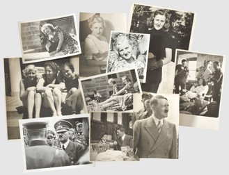 Colaj din fotografii cu Adolf Hitler și Eva Braun Foto: Profimedia