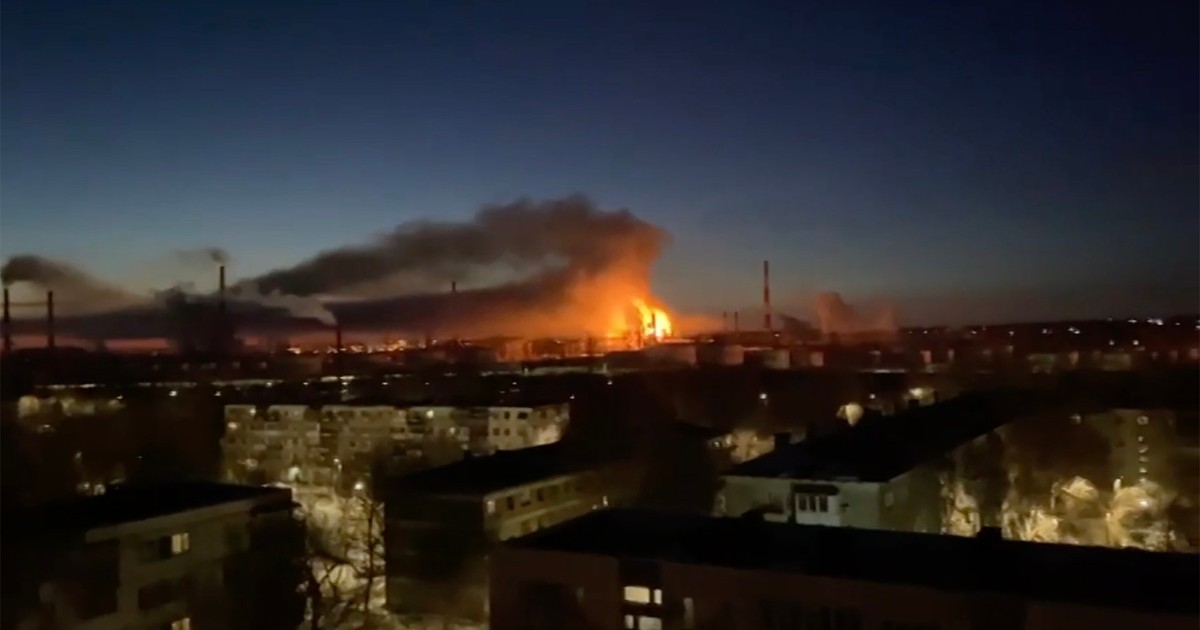 Incendiu la rafinăria Kuibîșev din Samara. Imagine cu caracter ilustrativ Foto: Profimedia