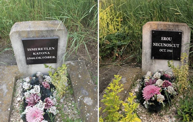 Mormântul Eroului Necunoscut din Satu Mare, vandalizat cu o inscripție în limba maghiară.  Prefectul anunță o anchetă