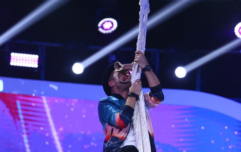 Dorian Popa și Șerban Copoț, număr spectaculos de circ. “Mamă, mi-a stat inima!”