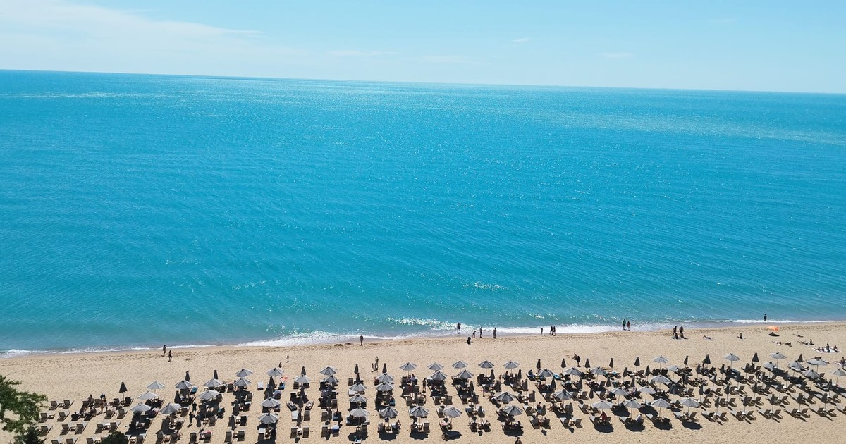 plaja hotelului Grifid Noua, Nisipurile de Aur, Bulgaria, 31 mai 2026