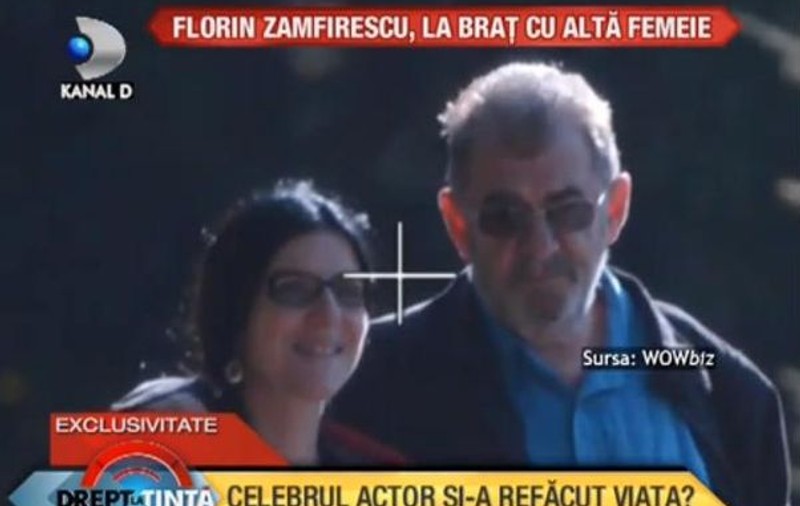 Actorul Florin Zamfirescu, la braţ cu altă femeie