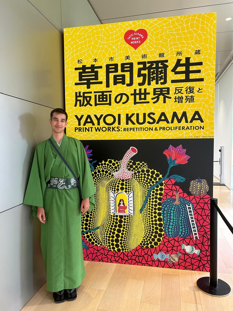 Vladimir Britcari din Timișoara, participant anul trecut la cursuri de limba japoneză în Osaka. Foto: IEC