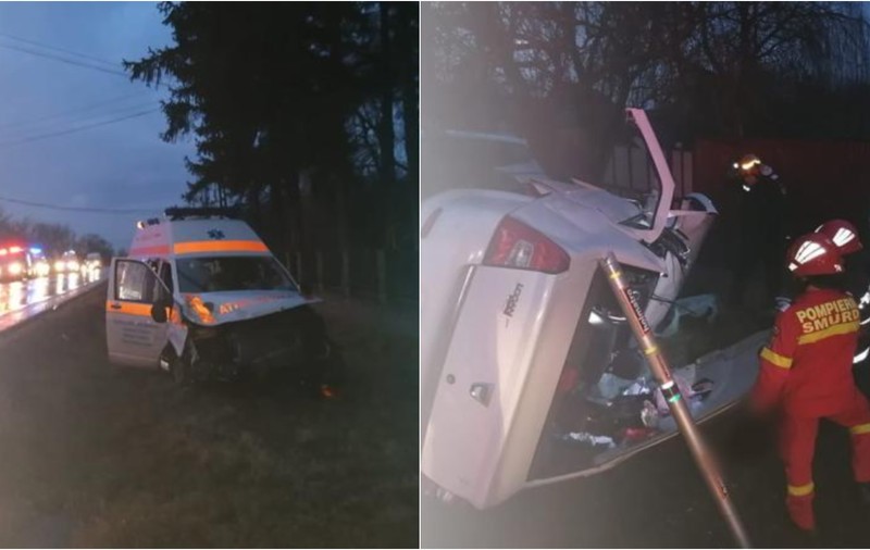 Un șofer de ambulanță din Suceava care a depășit o coloană de mașini pe linia continuă și a ucis o femeie, trimis în judecată