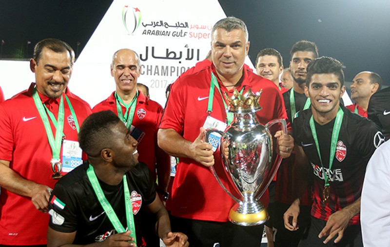 Cosmin Olăroiu a cucerit Supercupa Emiratelor Arabe Unite. Este al 13-lea trofeu din Golf / GALERIE FOTO și VIDEO