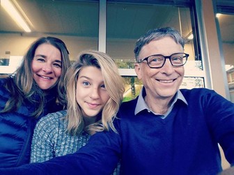 Bill Gates, Melinda și fiica lor cea mică