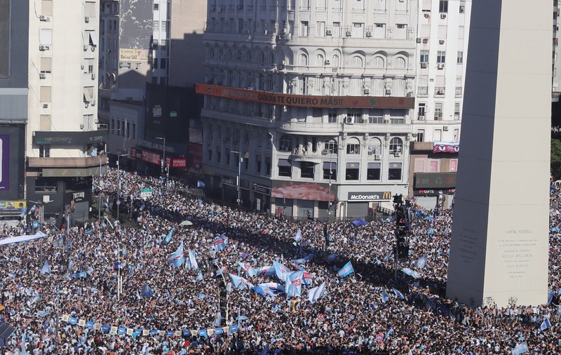 Sărbătoarea fabuloasă din Argentina, după câștigarea Cupei Mondiale. Petrecerea a durat până spre dimineață