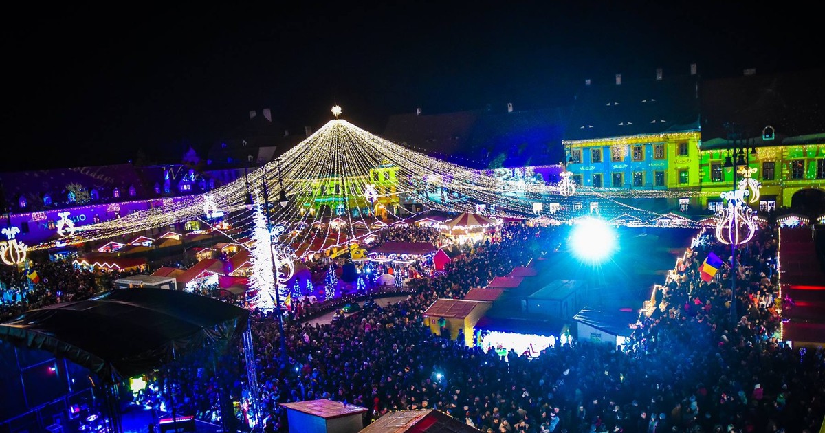 S-a deschis târgul de Crăciun de la Sibiu
