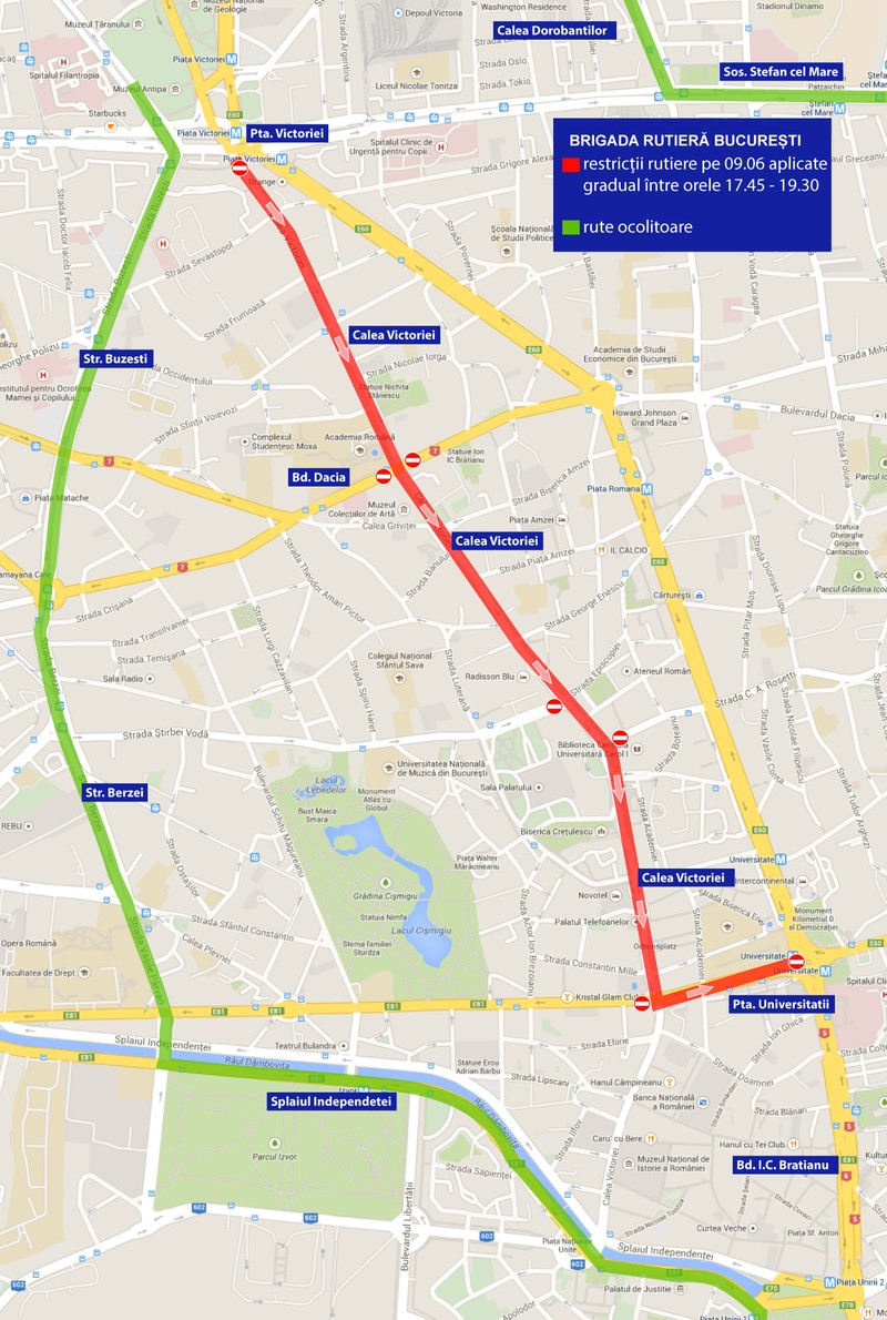 Harta cu restricţii, pentru Marșul Diversității