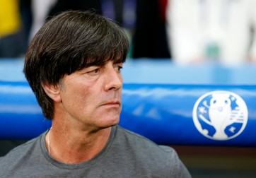epa05360087 German coach Joachim Loew prior the UEFA EURO 2016 group C preliminary round match between Germany and Ukraine at Stade Pierre Mauroy in Lille Metropole, France, 12 June 2016. (RESTRICTIONS APPLY: For editorial news reporting purposes only. Not used for commercial or marketing purposes without prior written approval of UEFA. Images must appear as still images and must not emulate match action video footage. Photographs published in online publications (whether via the Internet or otherwise) shall have an interval of at least 20 seconds between the posting.) EPA/LAURENT DUBRULE EDITORIAL USE ONLY