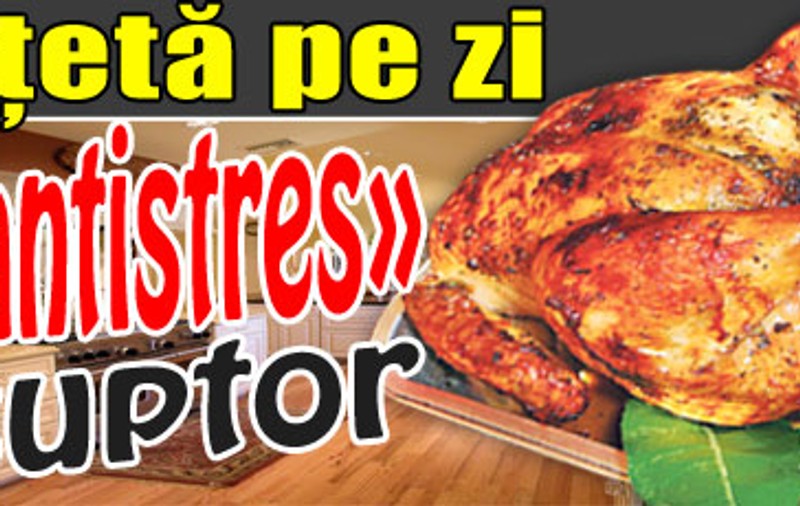 O reţetă pe zi - «Pui antistres» la cuptor