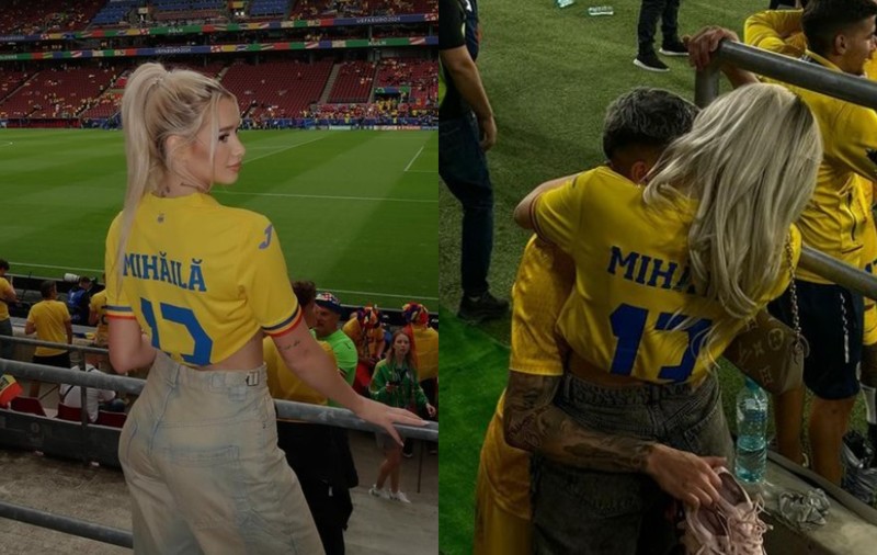 Cum a apărut Valentin Mihăilă cu iubita, după ce a dat gol în meciul România - Lituania. Fotbalistul se iubește cu Ami, o tânără din Craiova