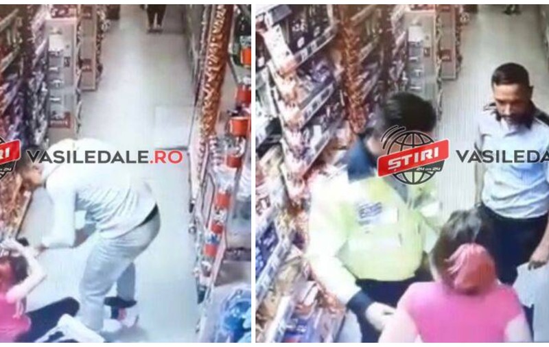 VIDEO | O femeie a fost luată la bătaie printre rafturi, într-un supermarket din Maramureș