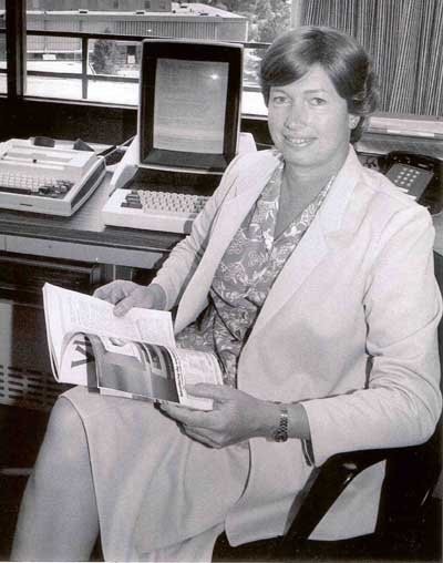 Lynn Conway, în biroul său de la PARC - Xerox Corporation. Foto: Facebook