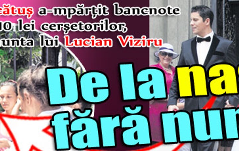Lucian Viziru a avut la nuntă doar 100 de invitaţi