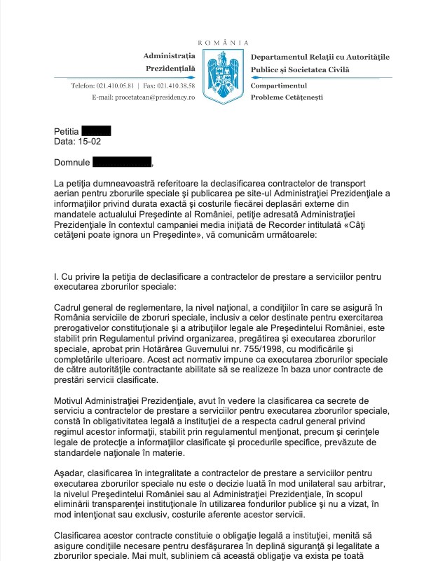 Președinția a început să le răspundă la mail celor 40.000 de români care au cerut să afle costul călătoriilor lui Iohannis: rămâne secret
