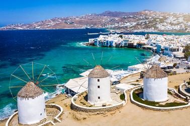 Zona morilor de vânt, Mykonos. Foto ilustrativă: Shutterstock