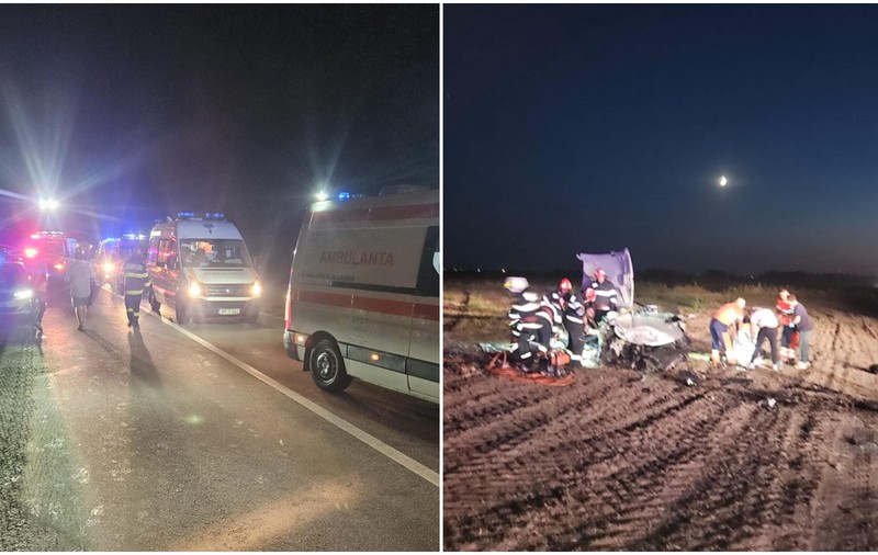 Doi tineri au murit şi alți șase oameni au fost răniți, într-un accident pe DN 2B, în judeţul Brăila