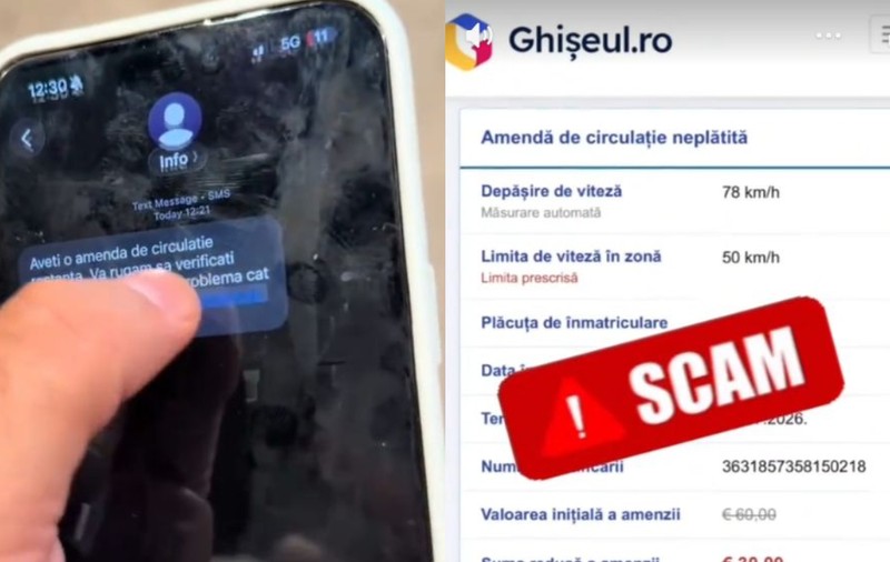"Îți vor fi furați banii din cont". Noua țeapă cu amenda de parcare, explicată de Poliția Română