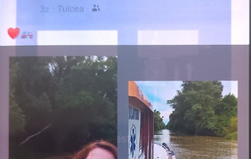 Plimbări cu şalupa de urgență către restaurant la Ambulanța Tulcea