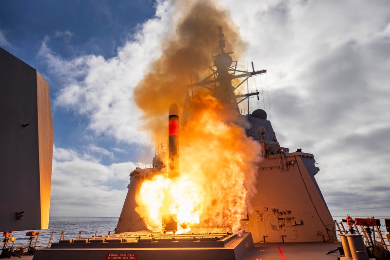 Racheta Tomahawk, lansată de pe navă de război australiană. Imagine cu caracter ilustrativ Foto: Profimedia