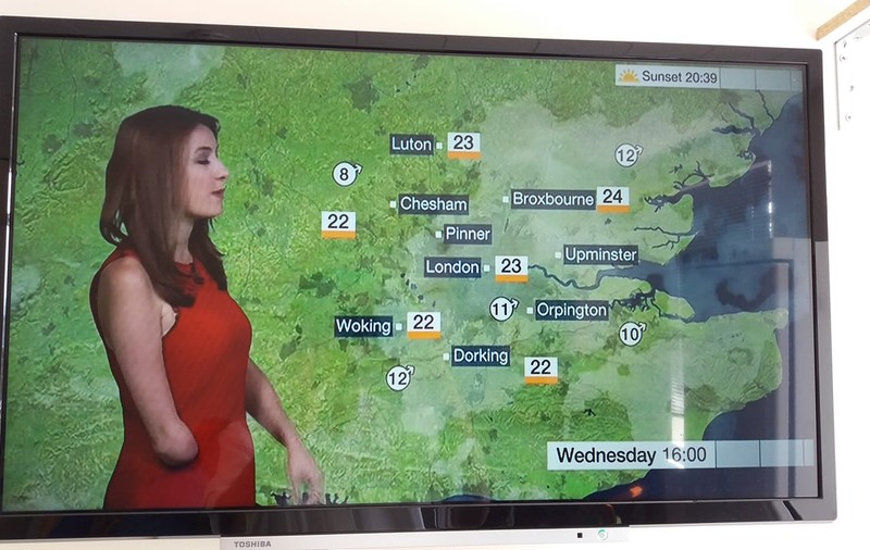 VIDEO | BBC a angajat o prezentatoare meteo cu handicap