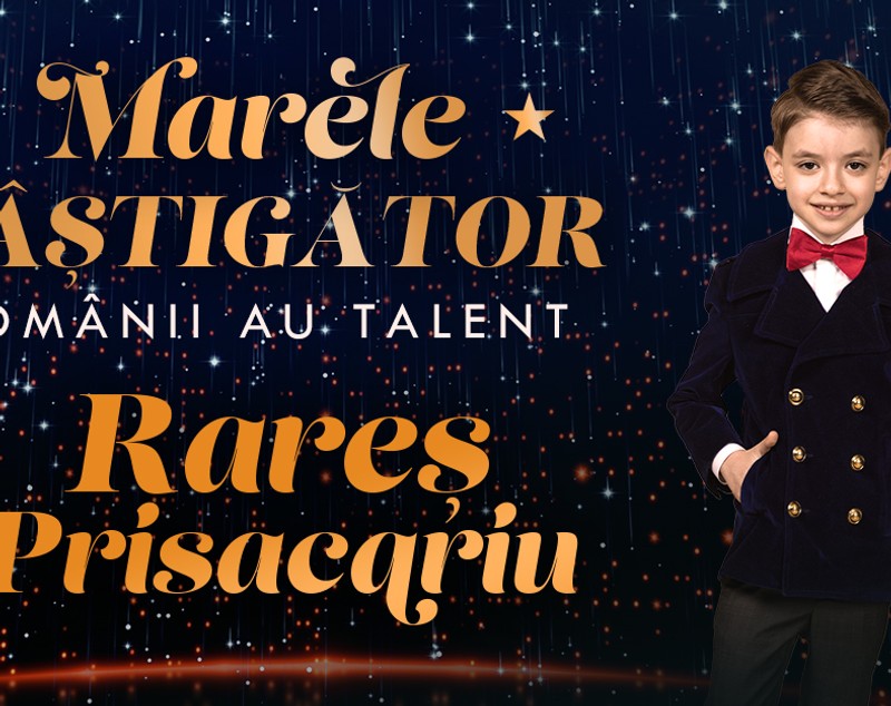 Rareș Prisacariu a câștigat „Românii au talent” 2023 și premiul de 120.000 de euro
