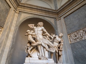 Sculpturi celebre -Laocoon și fiii