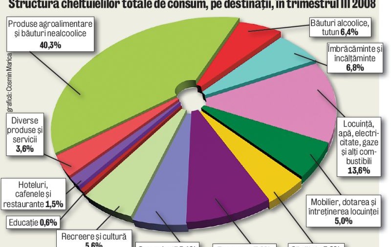 Românii "toacă" 90% din salariu pe cumpărături