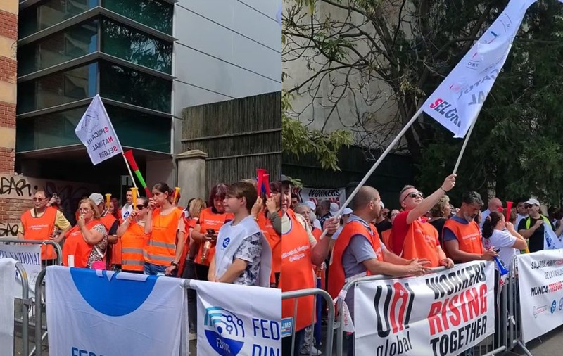 Protest la Ministerul Muncii: sindicaliștii din domeniul financiar și IT cer majorarea salariului minim de la 1 ianuarie 2027