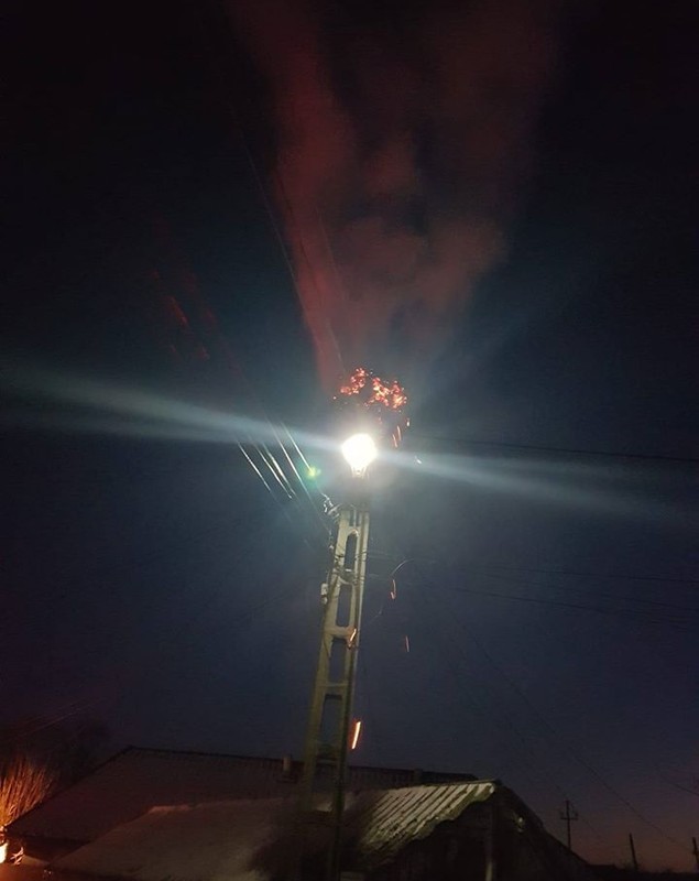 Misiune neobișnuită: pompieri chemați să stingă incendiul de la un cuib de barză
